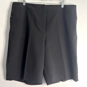 Susan Graver black Bermuda shorts, Sz XL. Preowned. EUC.
